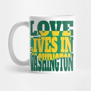 Love Lives in Washington Mug